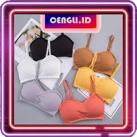 cod bh bra wanita tanpa kawat bahan pakaian dalam bralette push up elastis sexy dengan busa