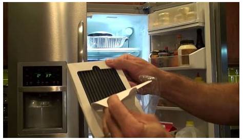 Change a Frigidaire Refrigerator Air Filter - YouTube