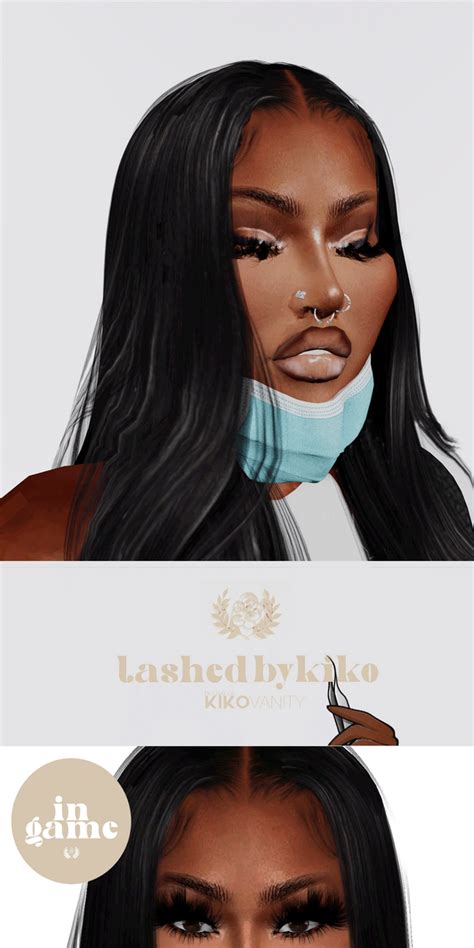 Lashedbykiko Drama Mink Extensions 🤎 Kikovanity In 2024 Sims Hair