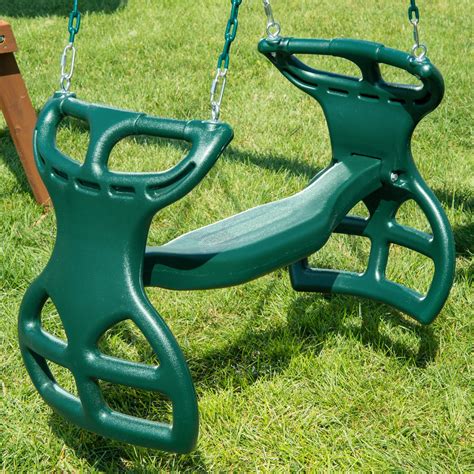 25 Photos Dual Rider Glider Swings With Soft Touch Rope Patio Seating