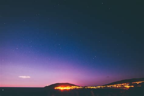 Fotos Gratis Horizonte Cielo Noche Estrella Amanecer Atmósfera