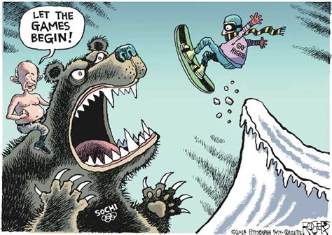 political cartoon on winter olympics to commence by rob rogers the pittsburgh post gazette at