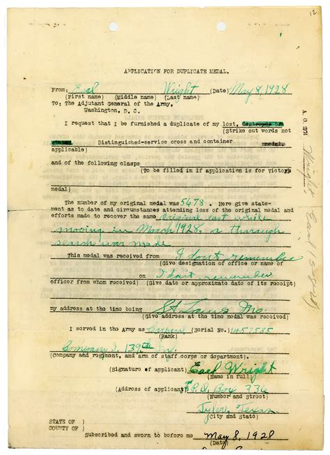 Nara Military Personnel Files Collections Missouri Over There
