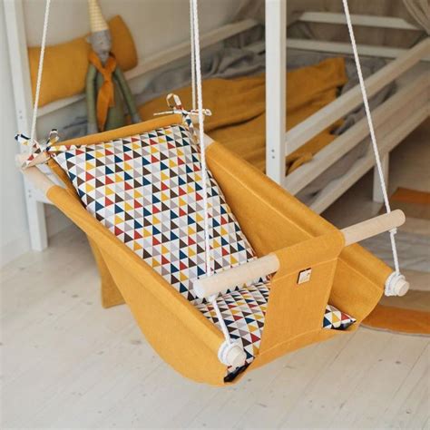 Not all prints are available in all sizes. Baby linen indoor swing GEOMETRY, hammock for toddlers and ...