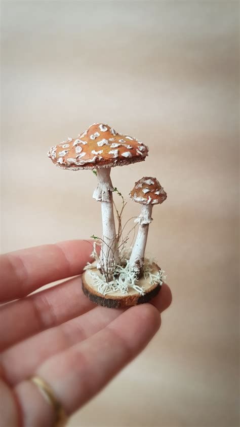 Sold Ooak Small Mushroom Decorative Sculpture Faunleyfae