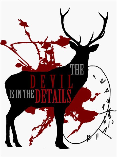 The Devil Is In The Details Sticker For Sale By Oceanseaocean Redbubble