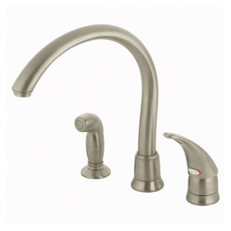After installing new one, when the water is turned back on, the cold water runs out the spout even though the handle is off. Moen Monticello Single Handle Kitchen Faucet