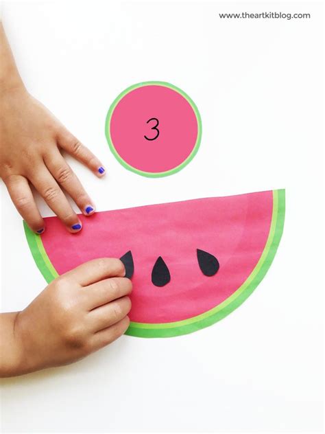 Watermelon Seed Counting Activity For Kids The Art Kit