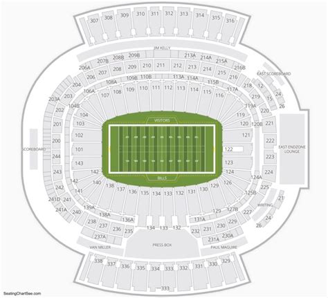 Buffalo Bills Detailed Seating Chart Awesome Home