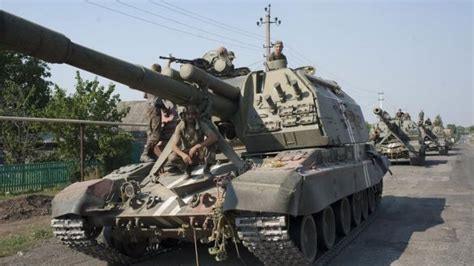 Ukraine Hits Russia Armoured Column Amid Aid Impasse Bbc News