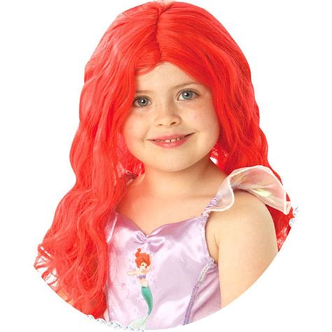 Child S Disney Little Mermaid Ariel Red Wig Mermaid Fancy Dress