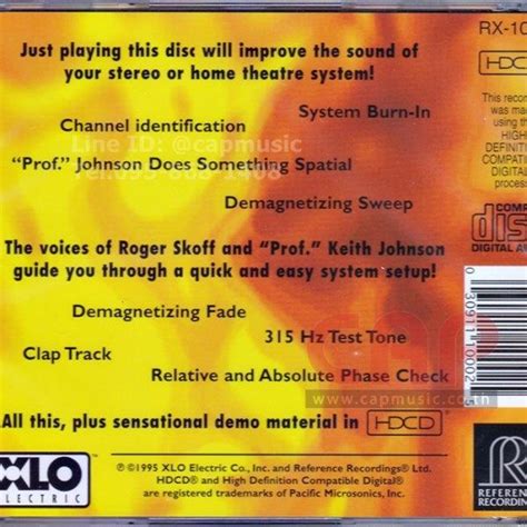Cd Xlo Reference Recordings Testandburn In Cd Hdcd Capmusic