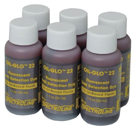 Spectroline Fluorescent Leak Detection Dye Yellow 1 Oz Capsule Size