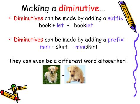 Ppt Diminutives Powerpoint Presentation Free Download Id258851