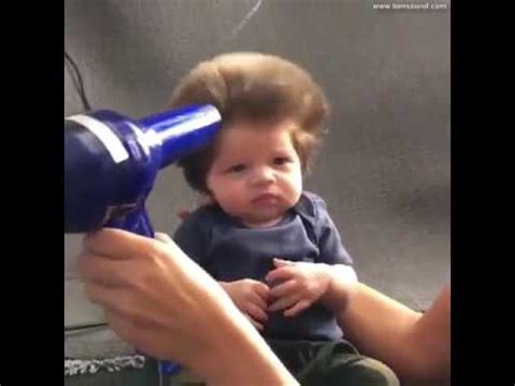 Some babies are born with thick hair while others are born with barely any noticeable hair. Baby (long hair) - YouTube