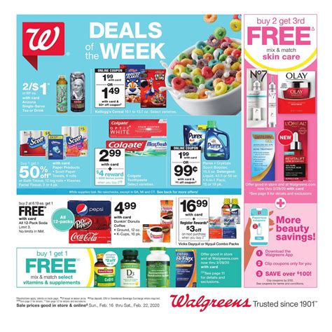 Walgreens Ad Feb 16 Feb 22 2020 Early Ad Scan In 2020 Weekly Ads