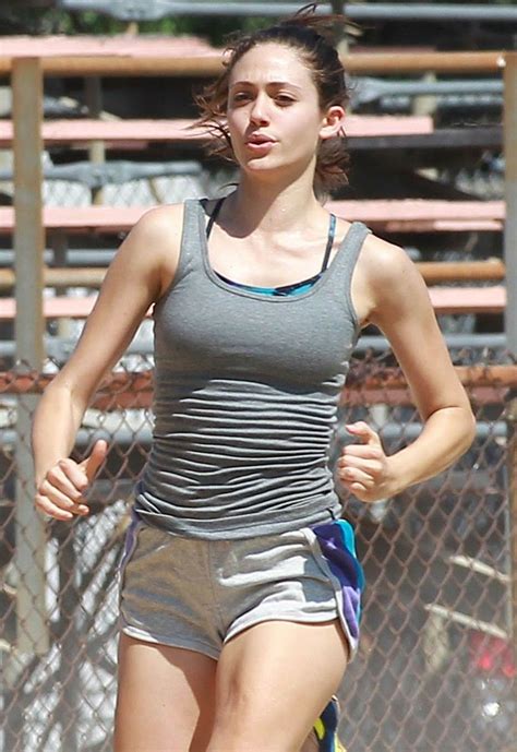 Emmy Rossum Running Scene In Shameless Look How Hard Her Muscles Are