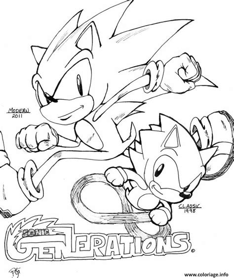 Coloriage Sonic 190 Dessin Sonic à Imprimer