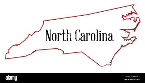 North Carolina Map Cut Out Stock Images And Pictures Alamy