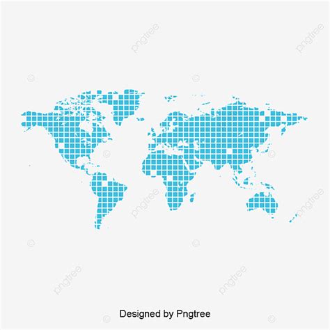 World Map Shape Png Image Blue World Map Shape Element World Map