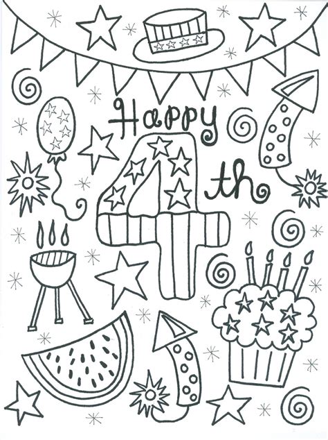 July Adult Coloring Pages Coloring Pages