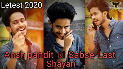 Check spelling or type a new query. Ansh pandit latest shayari 2020 || love, Attitude, and sad ...