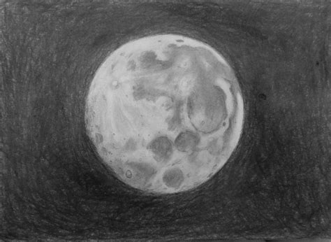 Full Moon Drawing Easy At Explore Collection Of