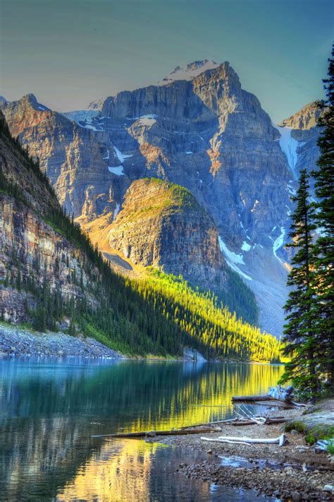 Moraine Lake Alberta Canada Nature Wonders Of The World Beautiful