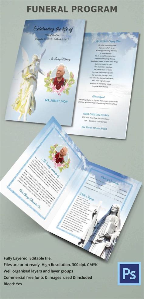 Funeral Obituary Template 25 Free Word Excel Pdf Psd Format Download