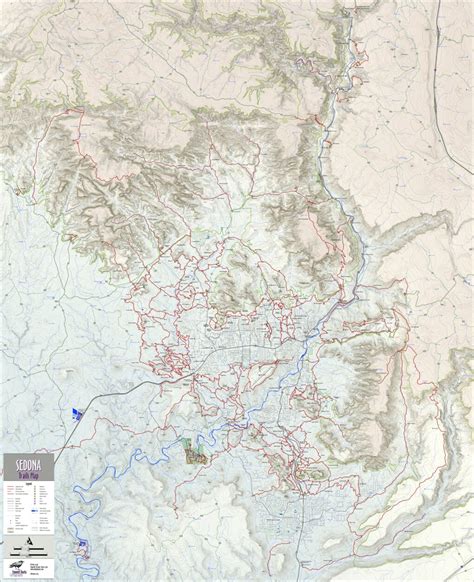 Sedona Trails Map By Emmitt Barks Cartography Avenza Maps