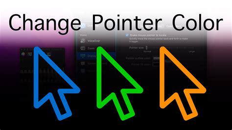 How To Change Pointer Color In Macos 12 Monterey Youtube
