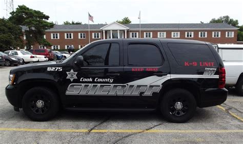 Cook County Sheriff K 9 Unit 8275 Chevy Tahoe Slicktop Police Truck