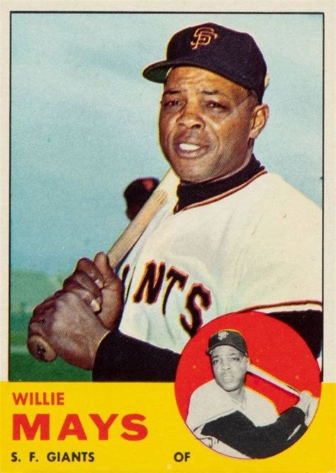 Willie mays baseball card value. 1963 Topps Willie Mays #300 Baseball - VCP Price Guide