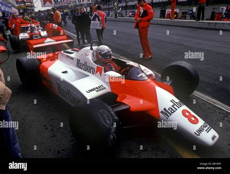 Niki Lauda 1982 Belgium Gp Zolder Mclaren F1 Car Stock Photo 65796841