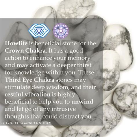 Thirdeyetranscend On Instagram “howlite Is Beneficial For Crown And
