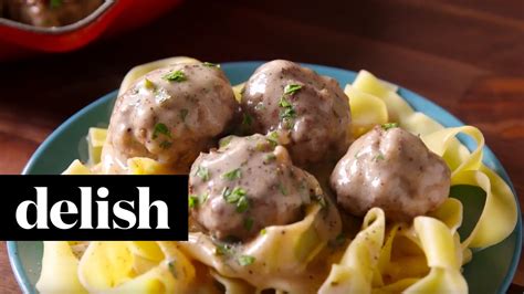 Swedish Meatballs Delish Youtube