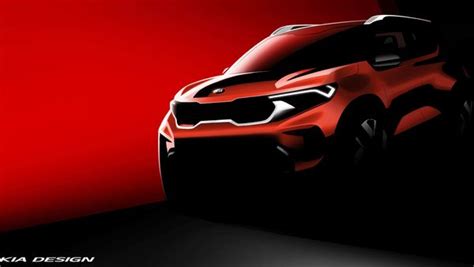 Kia Sonet Teased In Official Rendered Image Ahead Of August Launch Ht