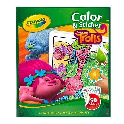 The coloring books we have selected will help you think, observe and calculate by putting your mind to work, but in a fun and enjoyable way. Crayola® Color & Sticker - Trolls : Target | Coloring ...