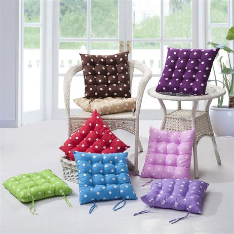 Square ( with ties) / round (no ties). Kitchen Chair Cushions with Ties - HomesFeed