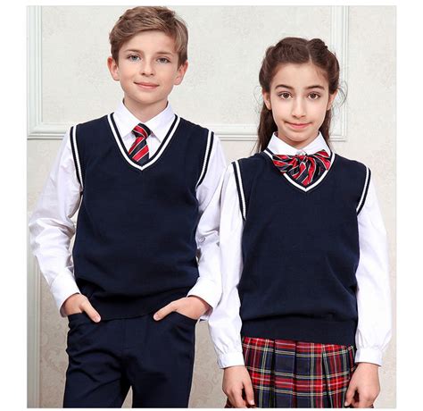 Custom Design Black School Uniform Vest China School Uniform And