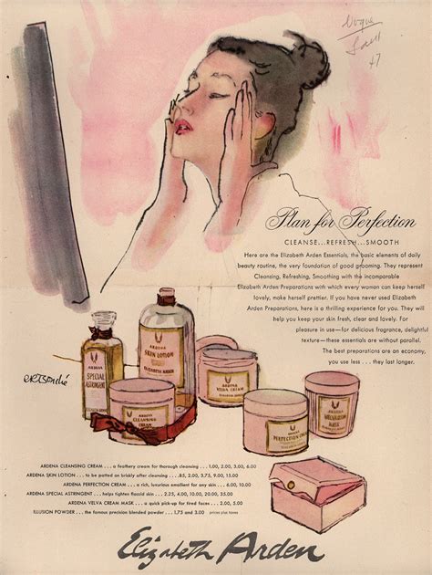 Two Pages Of Vintage Cosmetic Ads Elizabeth Arden The Graffical Muse