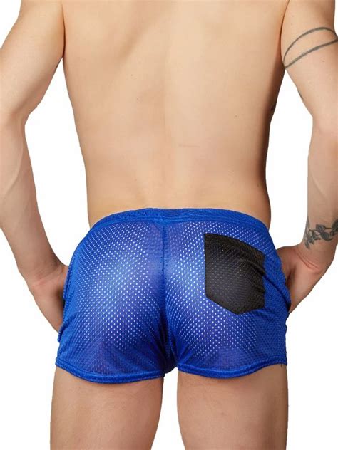 It S Gym Time So Slip Into These Stunning Slinky And Slightly See Through Mesh Running Shorts
