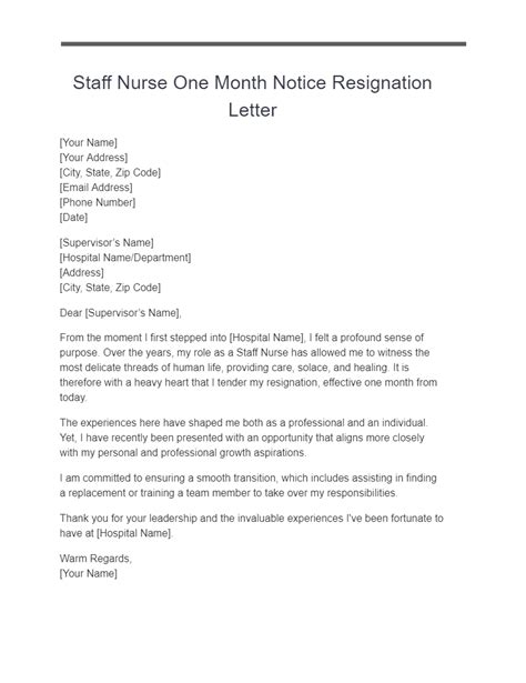 One Month Resignation Letter 17 Examples Pdf Tips