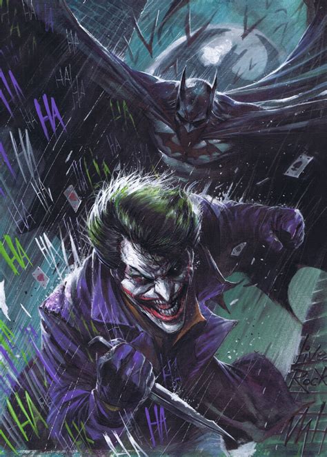 I'm very looking forward to this movie to be released. Batman & Joker painting by Francesco Mattina (2012), in ...