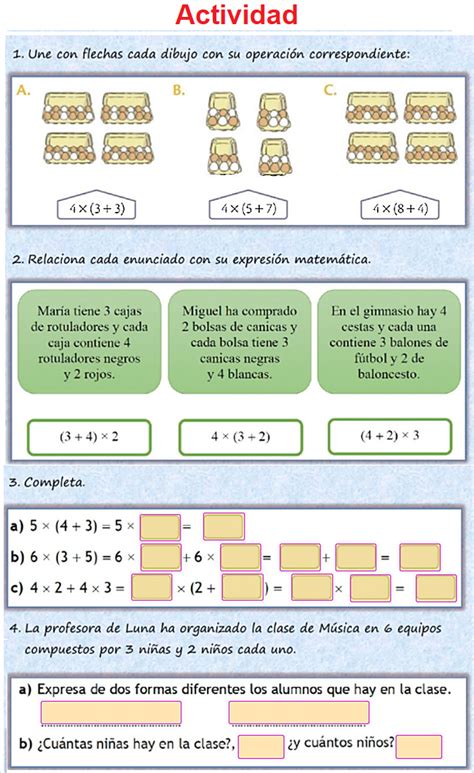 Pastel Algebra Activities Distributive Property Math Expressions