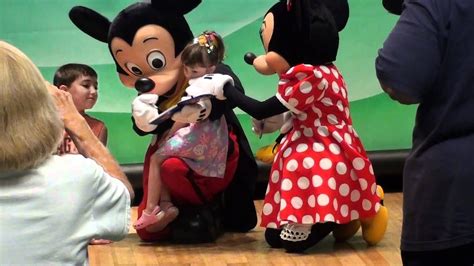 Olivia Meets Mickey And Minnie Youtube