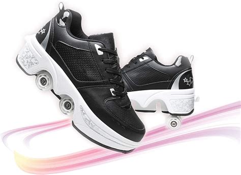 Roller Skates For Women Outdoor Sneakers With Wheels Deformation