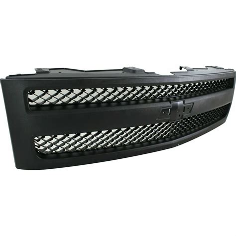 New Black Grille For 2007 2013 Chevrolet Silverado 1500 Gm1200578 Ships