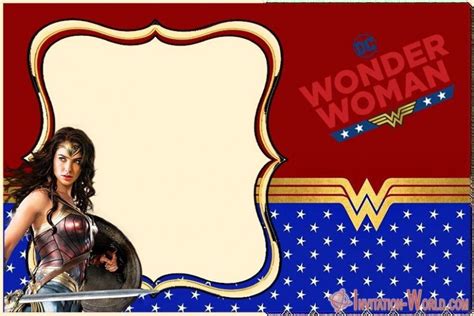 Free Printable Wonder Woman Birthday Cards