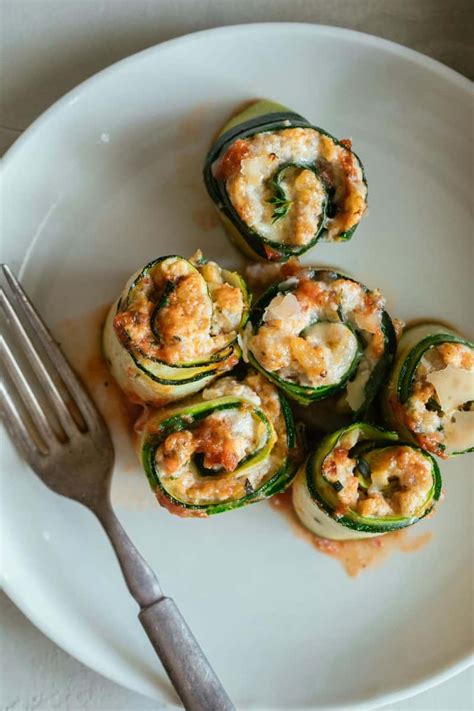 Zucchini Lasagna Roll Ups